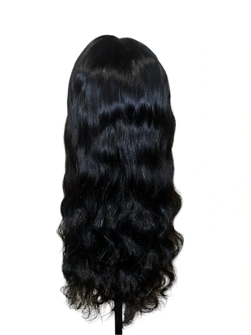 New 24 Inch Natural Black Body Wave 5x5 Lace Front Wig